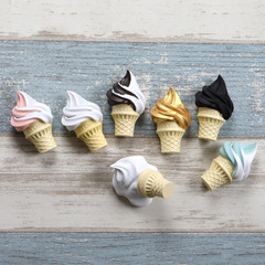 Yiming simulated food ice cream cone refrigerator magnet resin magnet mobile phone case accessories diy wholesale