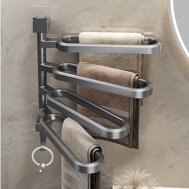 Toallero giratorio para baño Soporte para zapatos sin perforación montado en la pared Soporte para baño Soporte para baño