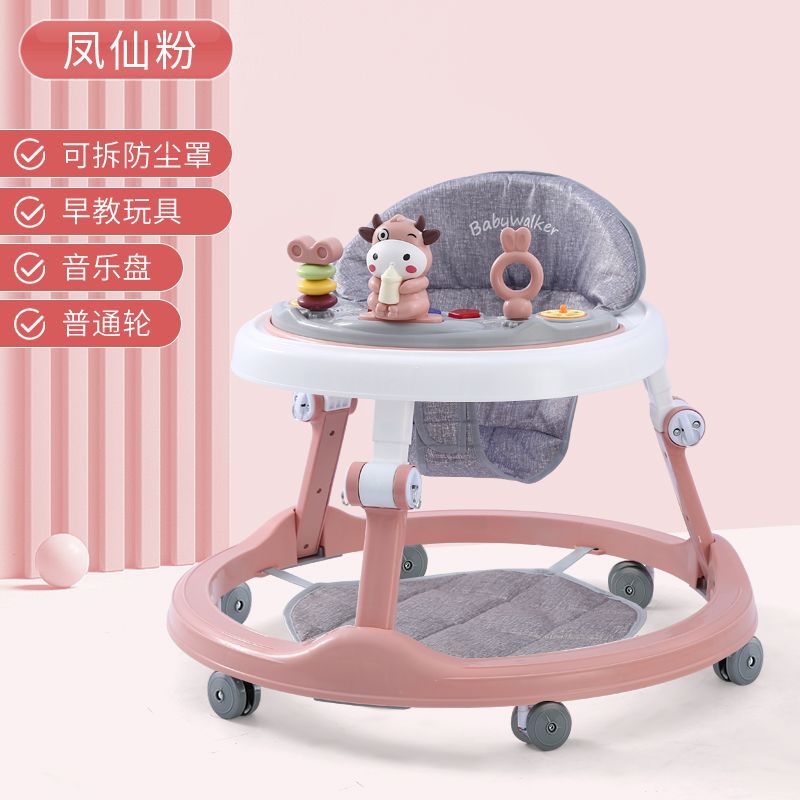 Andador para bebés que previene las piernas en forma de O y las caídas, apto para bebés de 6 a 18 meses, permite sentarse y ser empujado para ayudar a caminar y aprender a conducir.