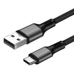 Type-C携帯電話充電ケーブル2メートルナイロン編組携帯電話充電ケーブルUSB充電ケーブル工場卸売り