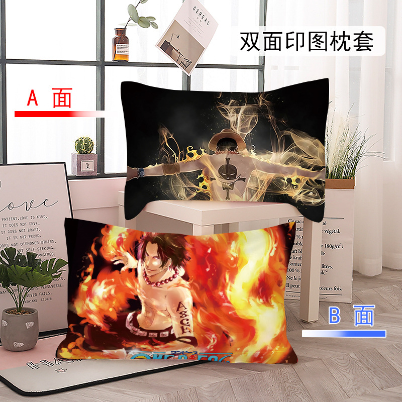 Cartoon One Piece Anime Pillowcase Student Children's Dormitory Pillow Cover Single DIY Luffy Boy