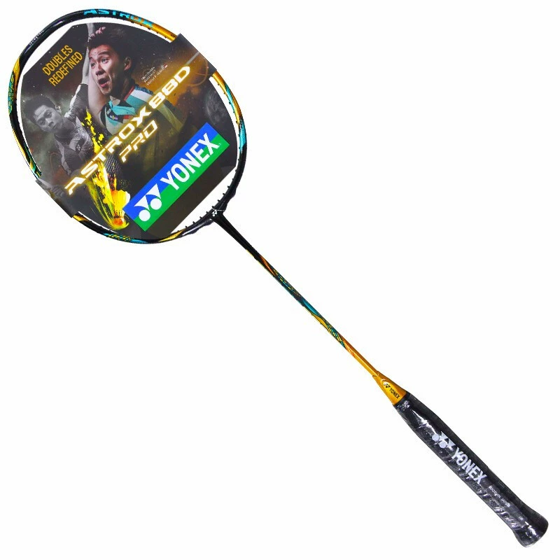 Ещё один ракетка для бадминтона YONEX AX88DPRO с полным углеродным корпусом, одинарный удар, camel gold, 4U5, без приманивания