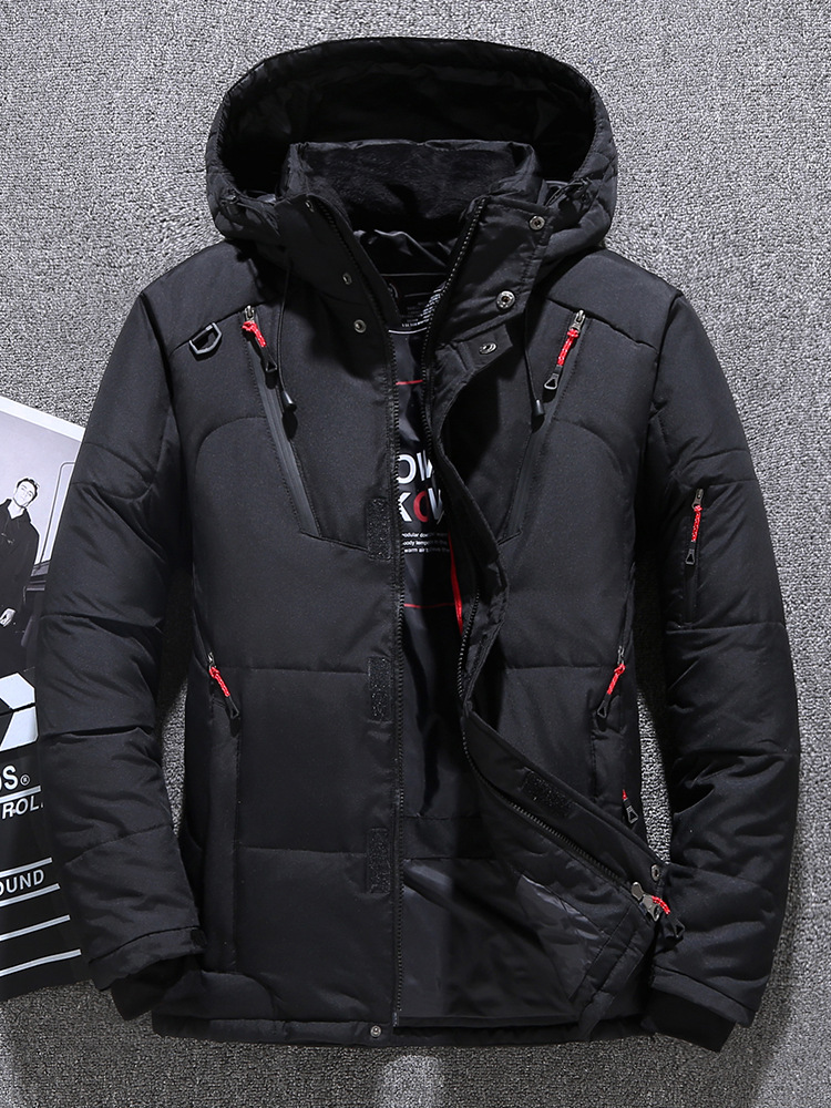 [European and American Cross-Border] New Cold-Proof Clothing for Men, Winter Thickeneded Hooded Jacket, Casual Outdoor Men's Clothing Export