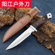 Cross-border 2008 straight knife outdoor camping knife portable self-defense tactical straight knife high hardness sharp fruit knife