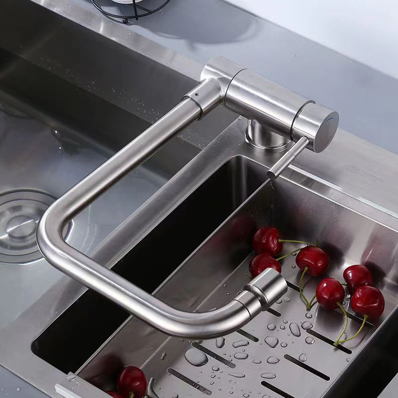 kitchen tap304 stainless steel kitchen faucet, rotatable faucet for household sink with window undefined