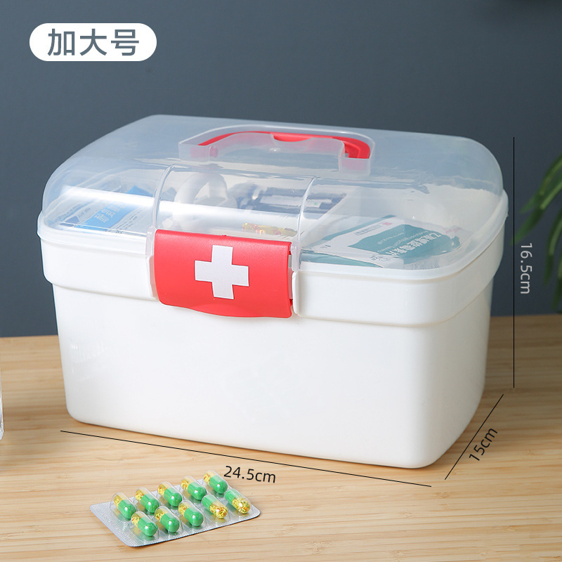 医療ボックス、家庭用、学生寮用大容量収納ボックス、薬収納ボックス、家庭用小型薬箱、卸売|undefined