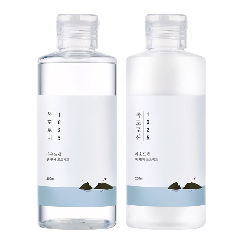 韩国ROUNDLAB独岛水乳柔恩莱套装护肤品控油套盒爽肤水保湿2件套|undefined
