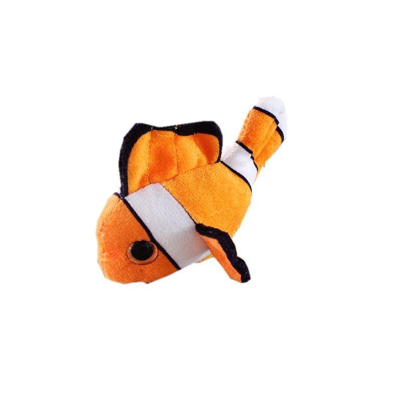 Cartoon Plush Doll Refrigerator Magnet Marine Animal Clown Fish Lobster Dolphin Magnet Doll Magnet Doll Cross-Border