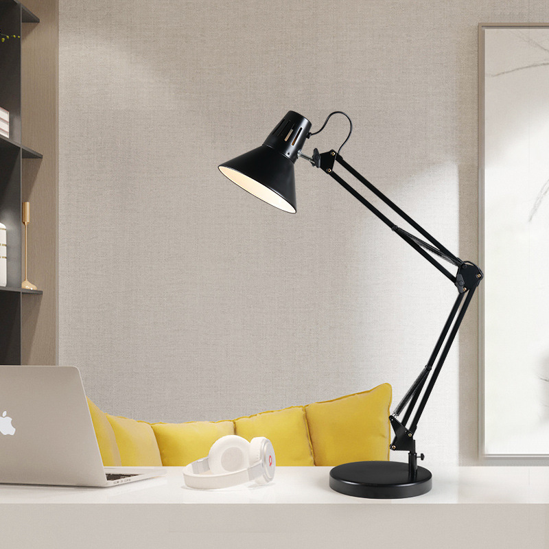 Factory direct iron long arm desk lamp student eye protection study office desk reading American Pixar desk lamp Factory direct iron long arm desk lamp student eye protection study office desk reading American Pixar desk lamp