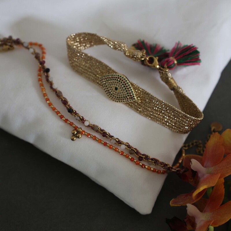 202 148 Southern French Resort Workshop HAndmAde BrAided BrAcelet with StAble Memory French BrAided A7-18