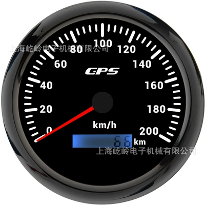 automobile instrument | and Ship Modified Universal - 0-200kmh-black-frame-black-bottom
