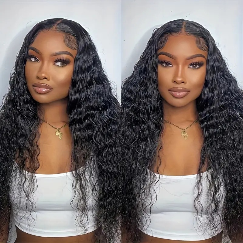 Perruque synthétique bouclée africaine lace front naturelle_voghion.com