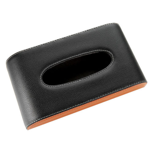 Car supplies tissue box car seat creative leather home office armrest paper box car tissue box