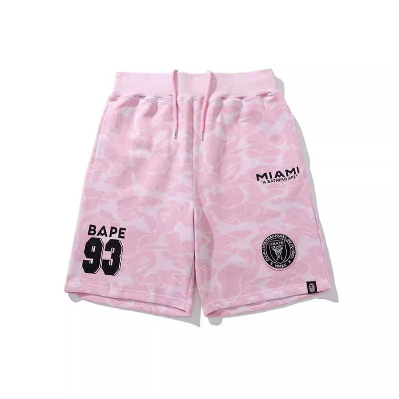 Cross-Border Foreign Trade Wholesale Meili Xiu Chengmai Miami International Multi-Color Camouflage Label Shorts Men's Embroidered Five-Quarter Pants Trendy