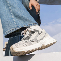 2023 Couple Mesh Breathable Dad Shoes Low Top Thick Sole Increased Casual Men's Shoes Sports Running Shoes YH917 Generation