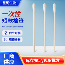 一次性采样拭子人造丝棉签可折断宠物取样清洁棉棒样本采样咽拭子