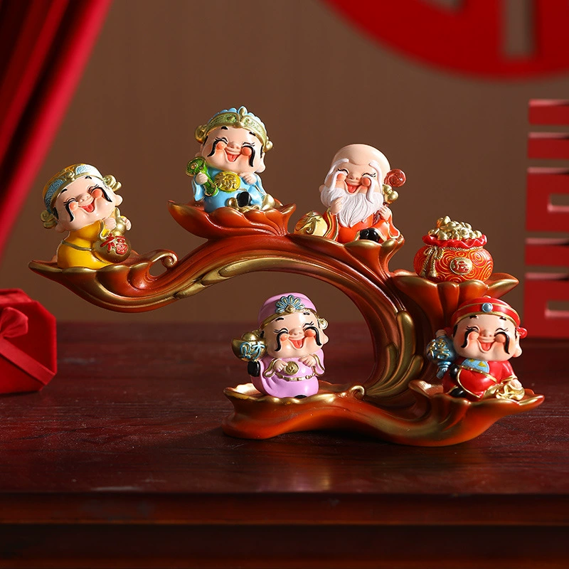 Новый Wufu Бог богатства украшения офиса украшения крыльцо телевизор шкаф магазин открытие новоселье подарок