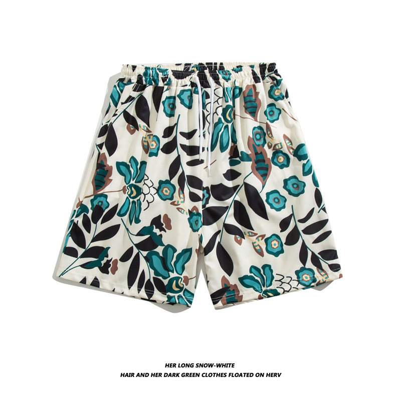 Hawaiano playa pantalones cortos hombres 3D impreso casual flor shorts al aire libre playa vacaciones verano playa shorts