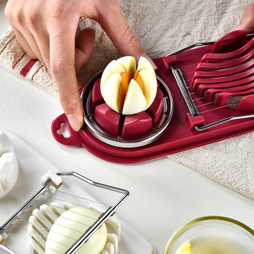 Kitchen gadgets plastic egg cutter Japanese-style egg cutter petal-type egg splitter egg splitter