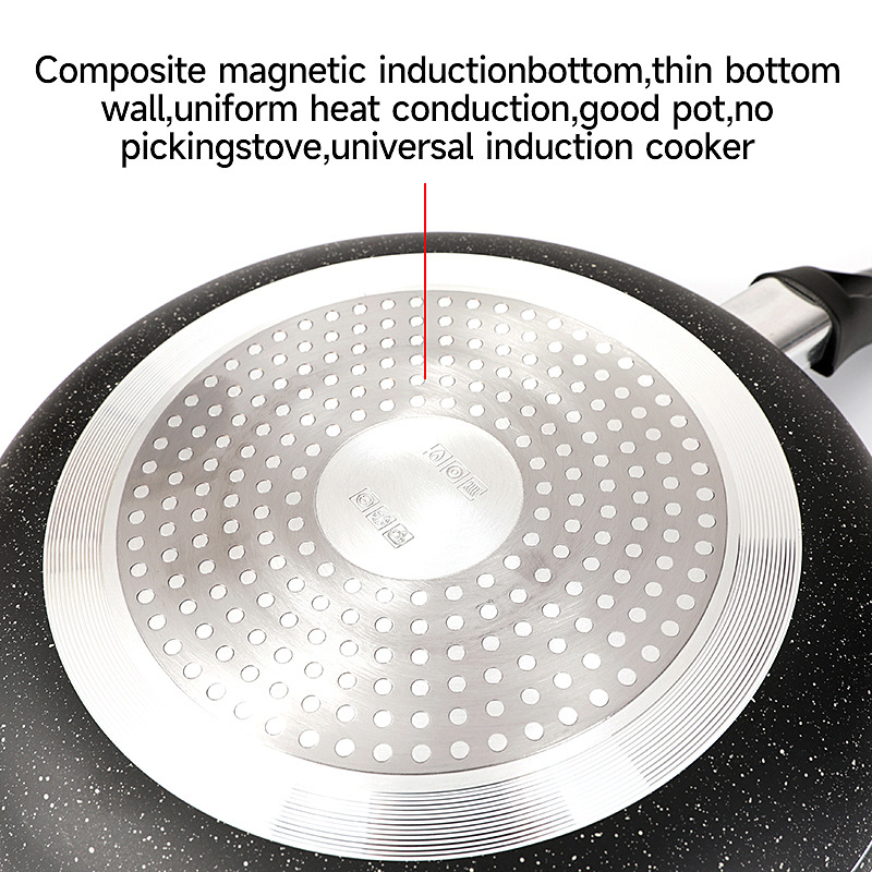 Maifan Piedra sartén antiadherente filete sartén multifunción panqueque Cocina de Inducción de gas universal suplemento de alimentos para bebés pan