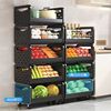 kitchen Shelf household to ground multi-storey Vegetables Cookware capacity Shopping basket multi-function Storage Storage rack