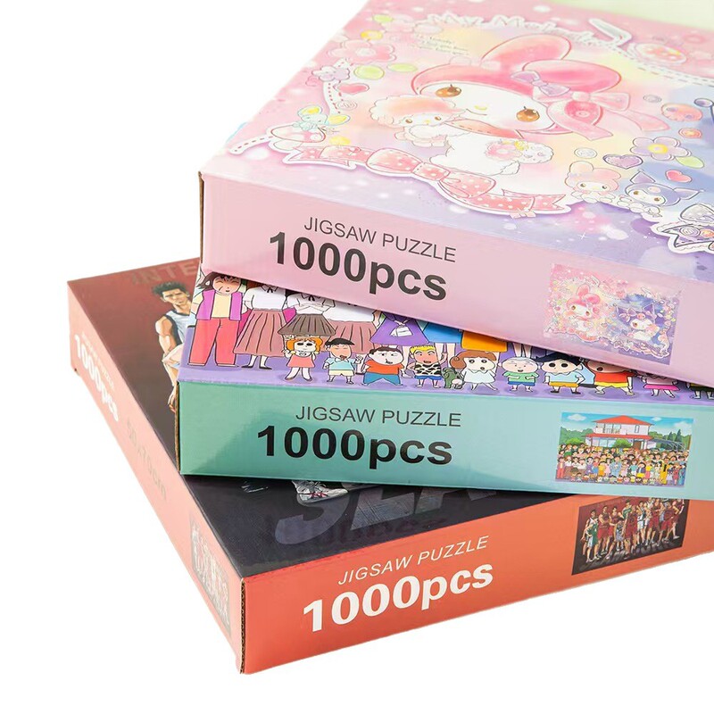 クレヨンしんちゃん 縦型紙製パズル 大人向け1000ピース クロミ クリエイティブギフト 夜市屋台卸売 漫画|undefined