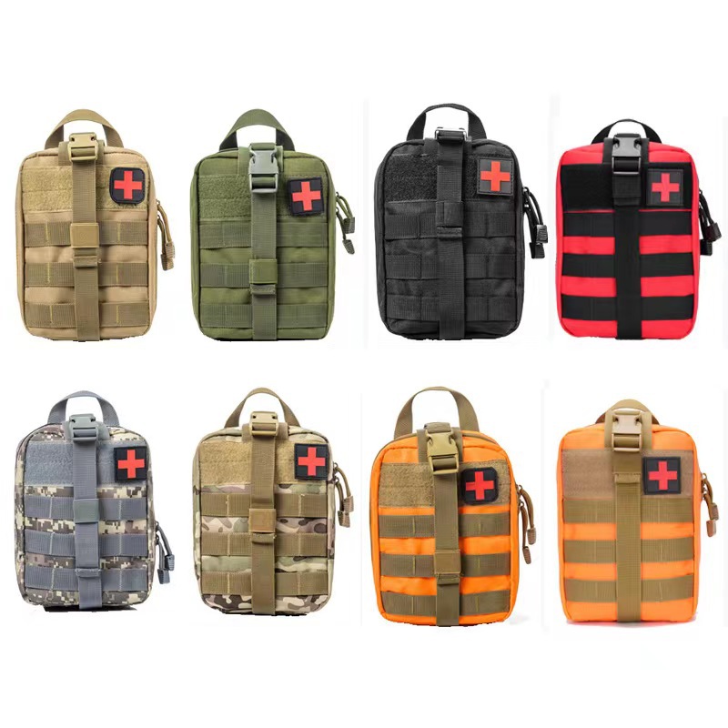 Accesorios de ciclismo táctico de carretera de primeros auxilios bolsa de cintura vendaje de almacenamiento paquete médico camuflaje militar bolsa táctica en stock al aire libre