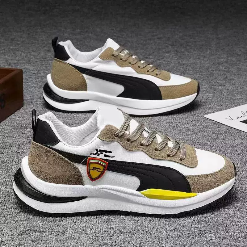 Мужские повседневные спортивные кроссовки весна 2022: модные, универсальные, дышащие, на толстой подошве, оптом