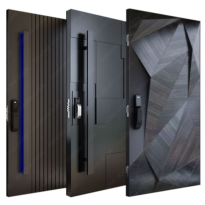 Foshan Factory Outdoor Cast Aluminum Door High-End Residential Entrance Door Safety Anti-Theft Villa Door Cast Aluminum Rotating Shaft Door Foshan Factory Outdoor Cast Aluminum Door High-End Residential Entrance Door Safety Anti-Theft Villa Door Cast Aluminum Rotating Shaft Door