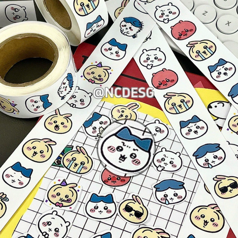 Стикер-наклейка Jiykawa roll Chiikawa милый мультяшный круглый тюлень студентский декор наклейка