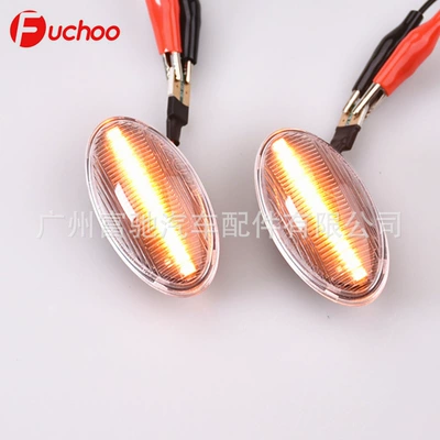 Suitable for BMW Mini R50 R52 R53 modified flowing water fender LED side wing turn signal indicator (Dönmə işıqları) - crystal-white-shell
