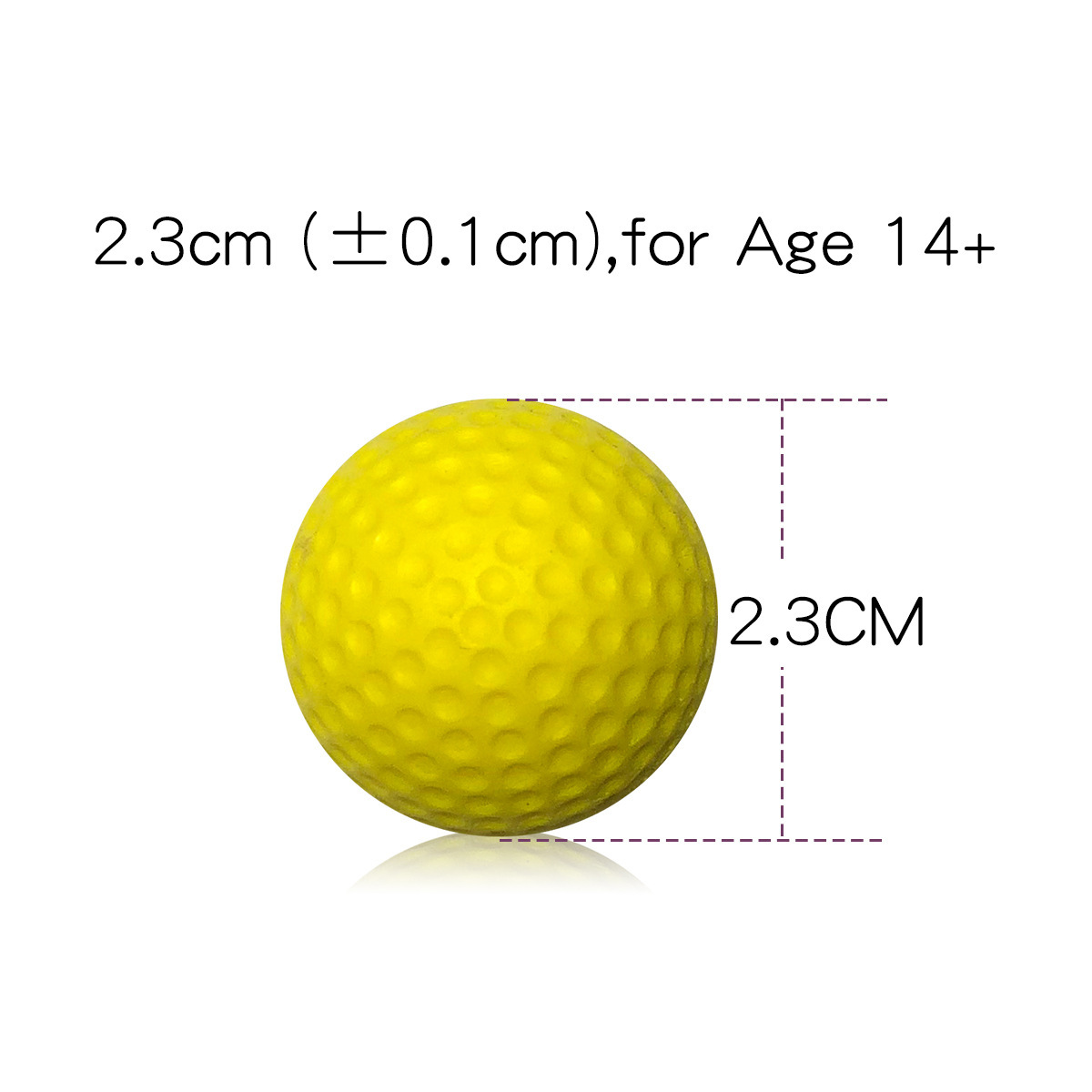 厂家定制pu弹力球 高回弹海绵发泡球 弹射黄色弹跳解压球跨境批发