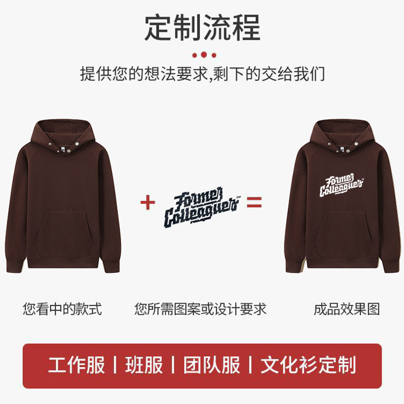 Suéter suéter con botones logotipo impreso personalizado bordado grupo ropa de trabajo manga larga con capucha publicidad camisa ropa de clase personalizada