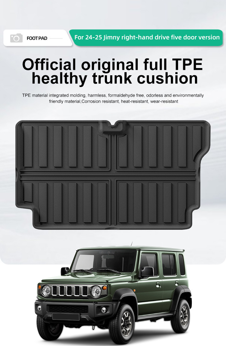 Suitable for 24-25 Suzuki Jimny Jimny Car Trunk Mat Full Tpe Seat Back Cushion Cross-Border