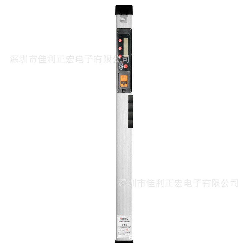 深达威SW-LR180铝合金水平尺靠尺2米折叠坡度工程测量垂直度检测
