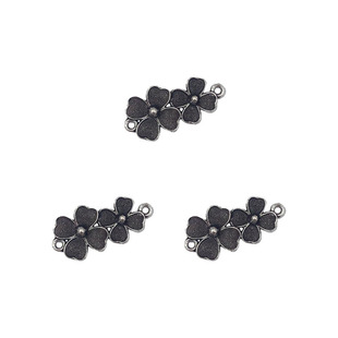 DIY zinc alloy accessories double hanging flower pendant simple necklace bracelet beaded hairpin tassel pendant