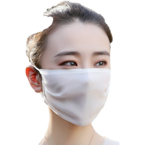 Silk for Adults 100% Mulberry Silk Dustproof and Sunproof Women's Summer Thin Breathable Washable Sunshade New Style