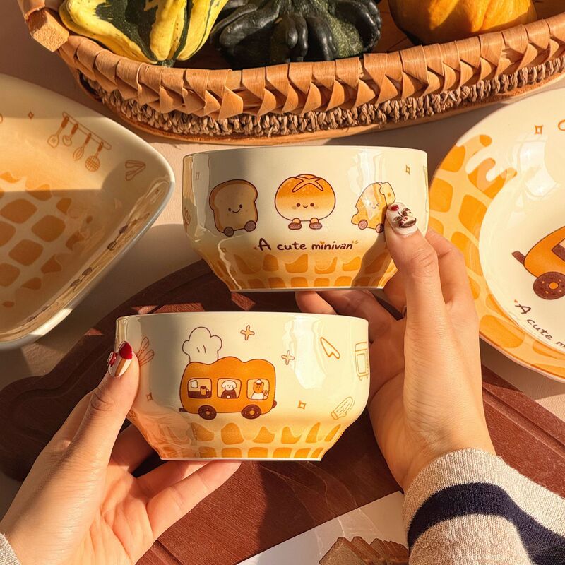 Cute Ceramic Rice Bowl for Home Use, 2026 New Model, Particularly Beautiful Bowl for Personal Use, Eating Bowl, Dessert Bowl Cute Ceramic Rice Bowl for Home Use, 2026 New Model, Particularly Beautiful Bowl for Personal Use, Eating Bowl, Dessert Bowl