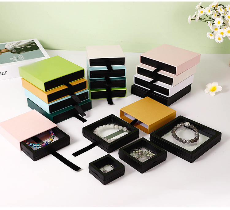 1 Piece Paper Luxurious Daily Date Solid Color Jewelry Boxes display picture 5