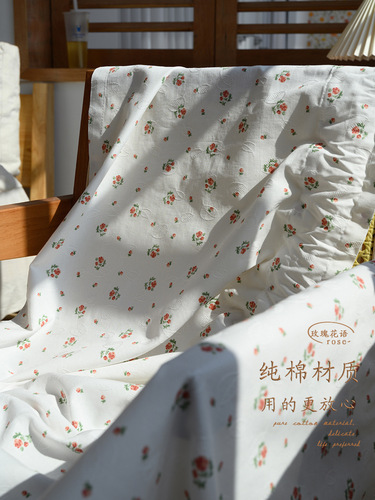 French door curtain kitchen short curtain kitchen cabinet bathroom half curtain decoration fresh blocking curtain Velcro cotton impermeable