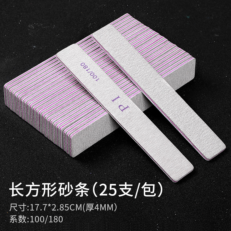 Lima de uñas resistente al desgaste tira de frotamiento esmalte de uñas lima de uñas tira de arena tira de molienda lima de uñas gruesa