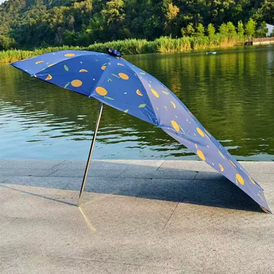 Protection Umbrella, Scooter Umbrella — Elektromobil üçün ön şüşə çətiri (günlük) - vinyl-cartoon-single-umbrella-30-frame-orange-extended-length-straight-165m