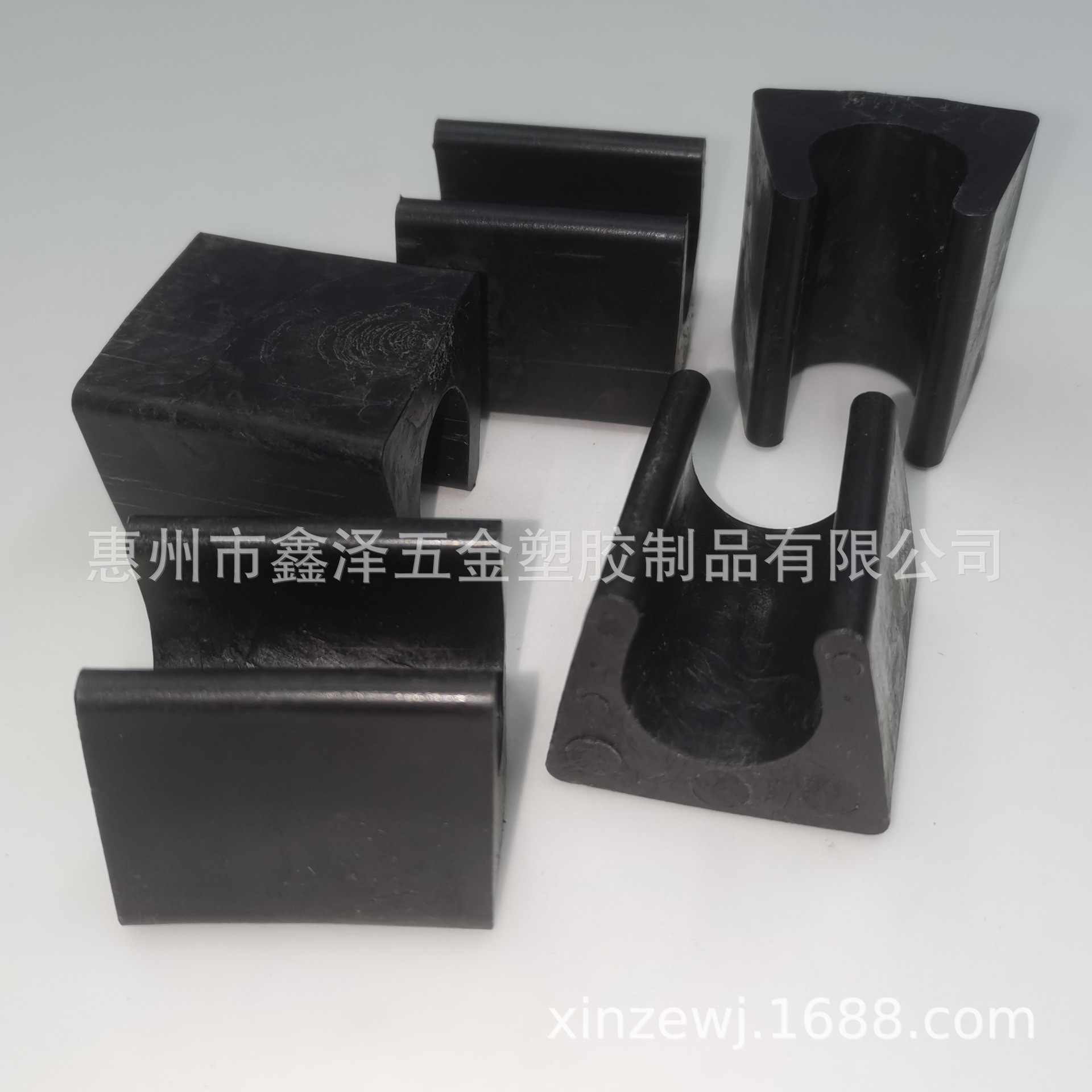 19 22MM圆管加厚管夹 6分7分管卡 桌椅增高耐磨管垫 货架管脚垫