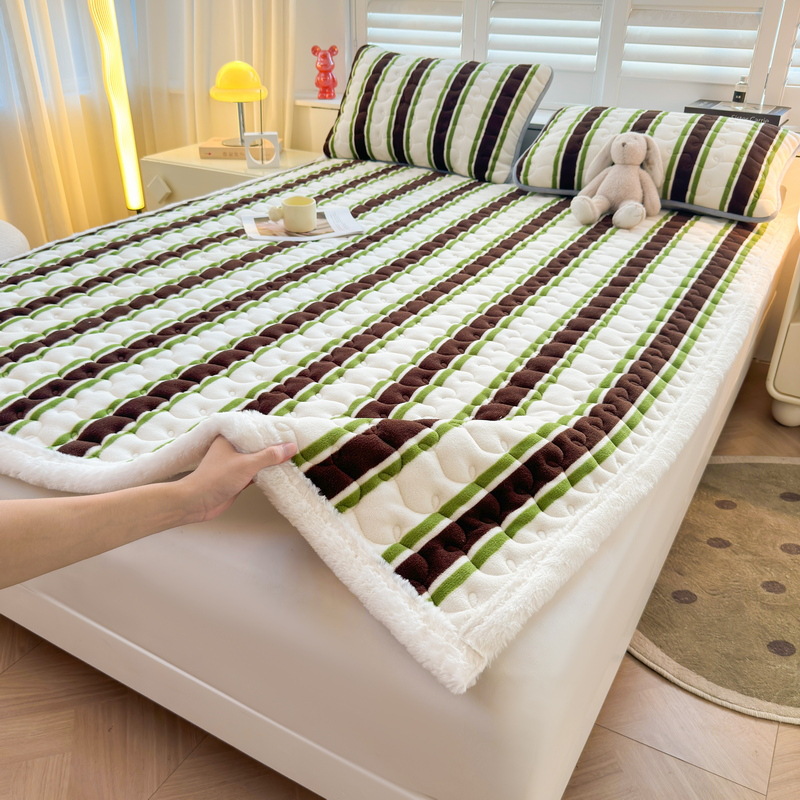 Nuevo colchón de leche grueso colchón de cama caliente colchón de franela antiestático colchón de cama caliente rápido
