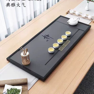 静心新款茶盘合成金石茶具全套简约整块家用客厅茶台办公排水石材