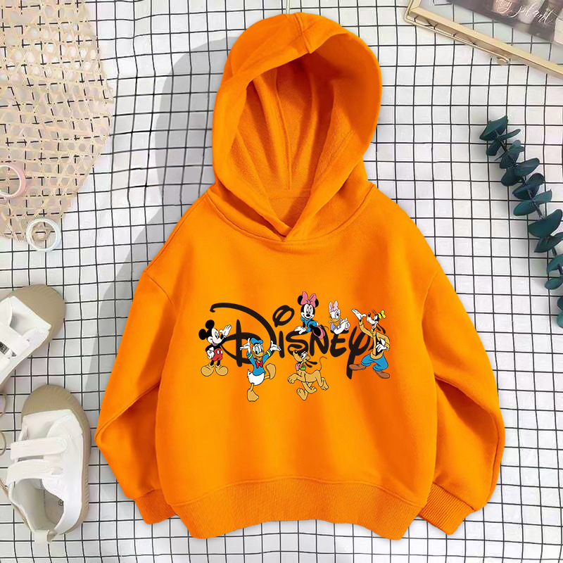 Orange Paradise Mouse Sweatshirt Thin Style