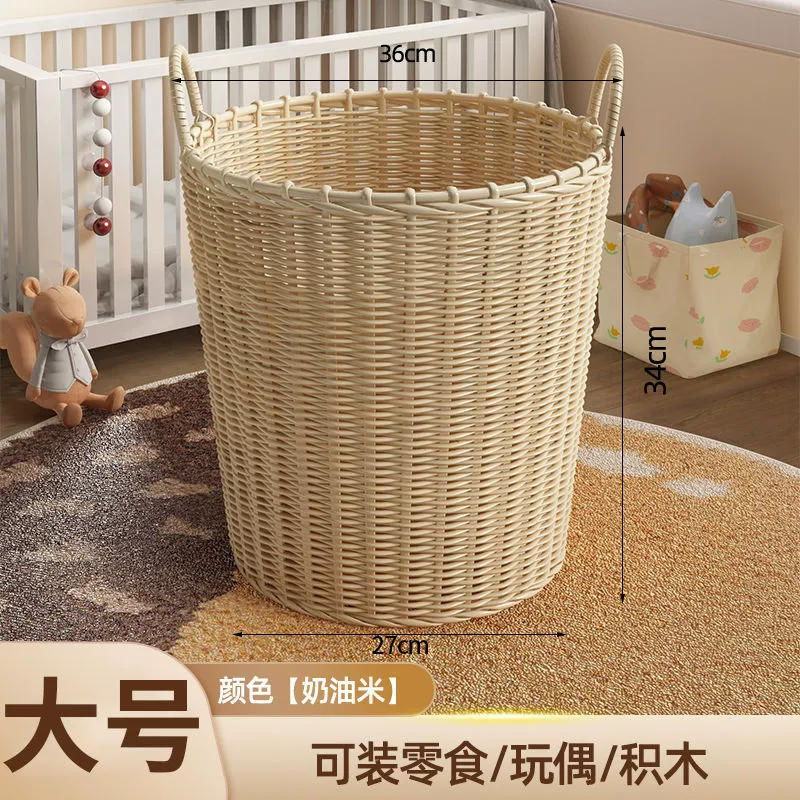 Laundry basket, capacious woven storage basket, DIY