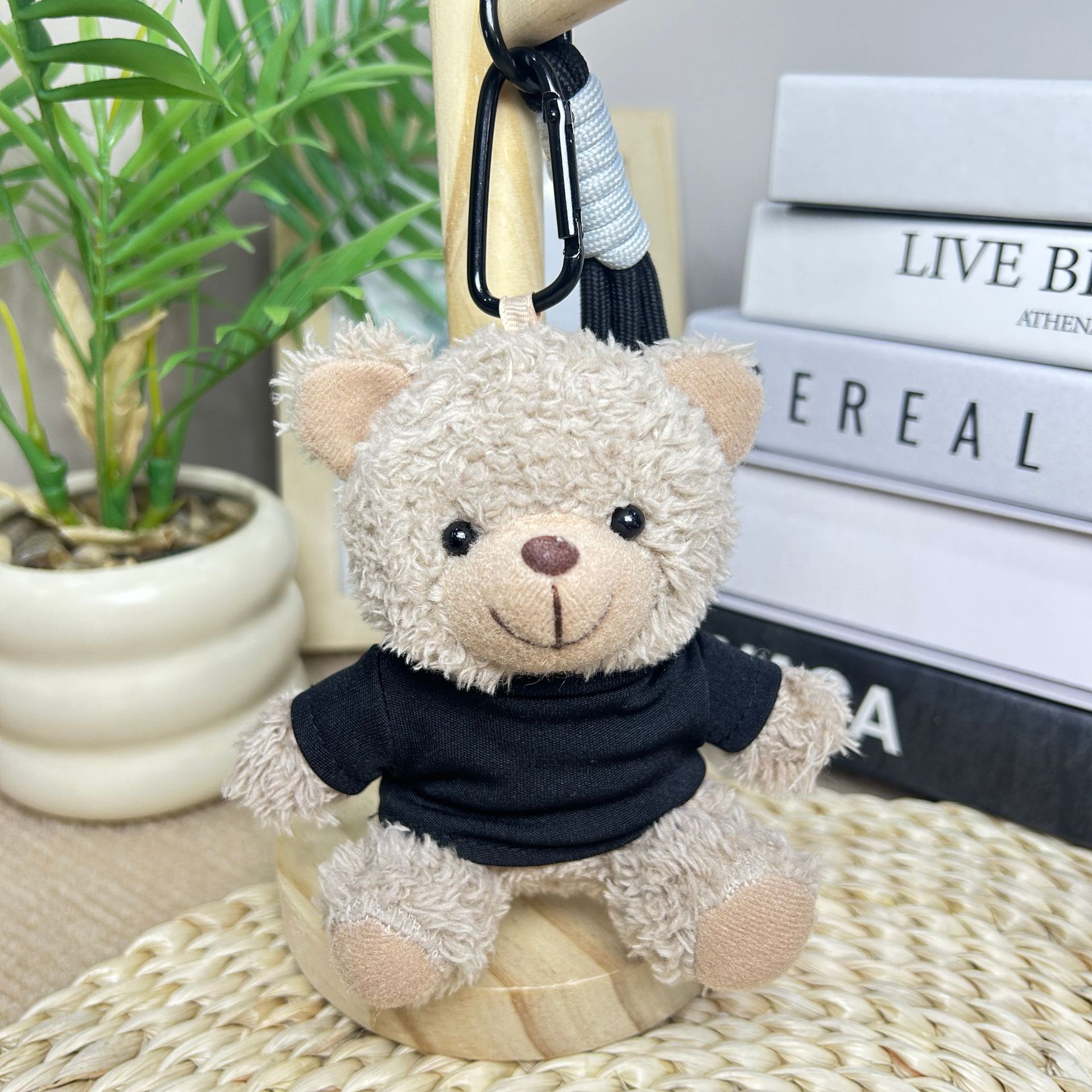 Colgante camiseta Teddy Bear muñeca Teddy Bear muñeca juguetes de peluche temporada de graduación logotipo corporativo regalo muñeca tela