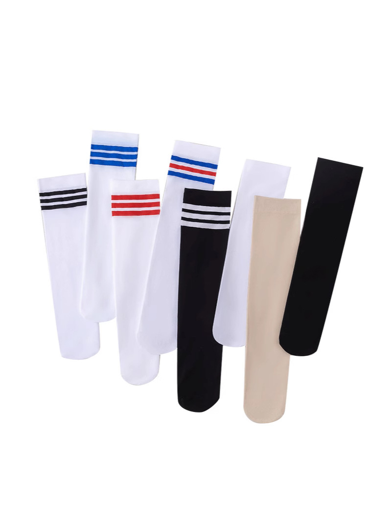 summer thin children's football knee socks for students