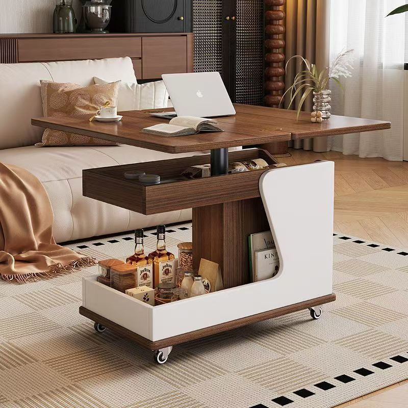 Mobile side table, side cabinet, small trolley, sofa lift, modern minimalist multifunctional small apartment living room home trolley